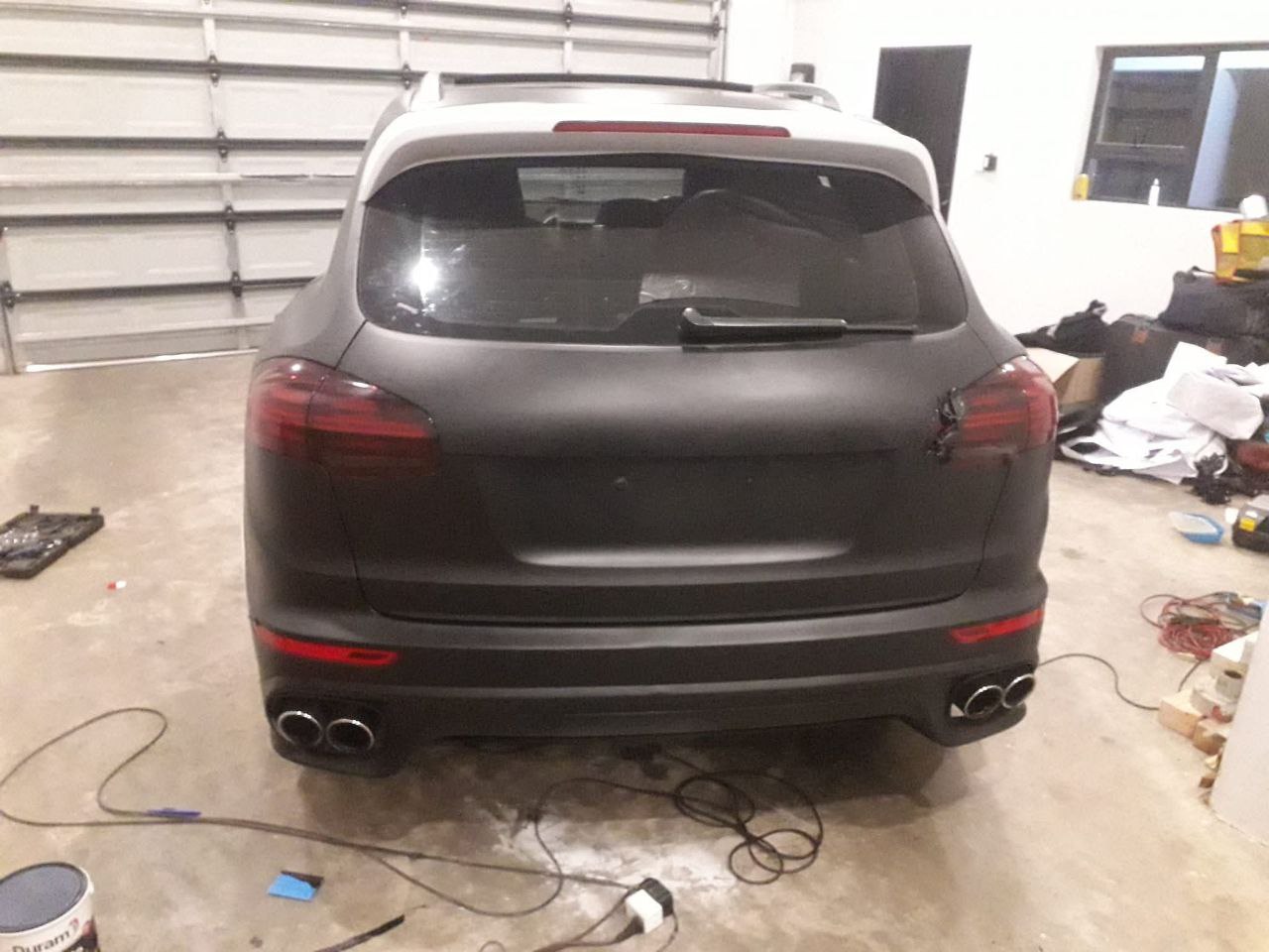 Porsche Cayenne Rear Close-up - Color Change Wrap